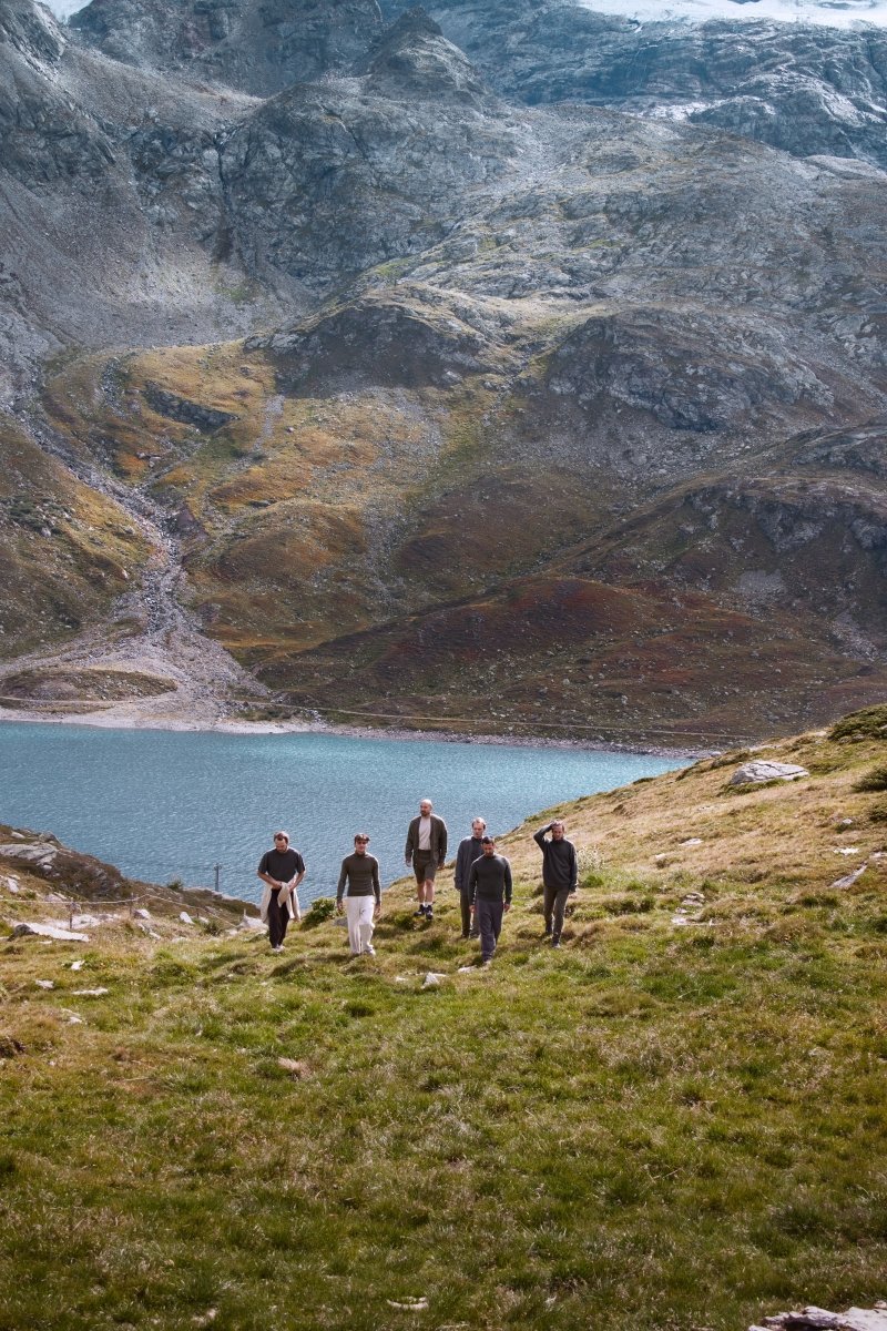 hiking in st. moritz - extreme cashmere